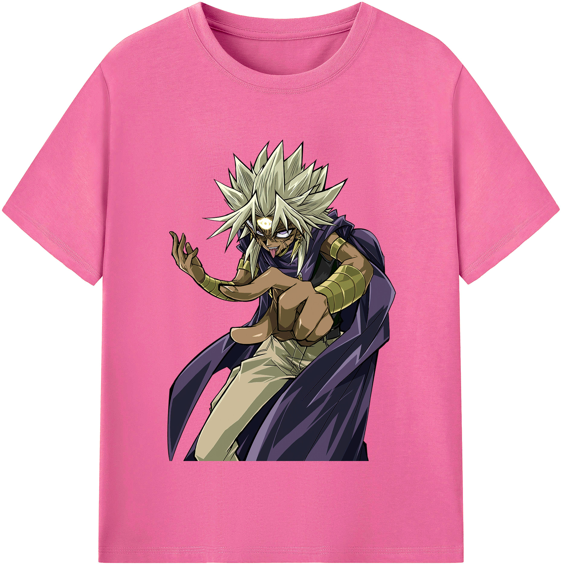 （画像用） 遊☆戯☆王 Yu-Gi-Oh! レディースカジュアルプリントTシャツ（綿100％）